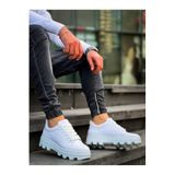 Erkek Sneaker Günlük Rahat Yürüyüş Ayakkabısı Yüksek Taban Ergonomik Konfor Uzun Süreli Rahatlık Casual Spor Stil Beyaz Cilt Dokulu BESKAR KB 056