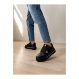 Erkek Sneaker Günlük Rahat Yürüyüş Ayakkabısı Yüksek Taban Ergonomik Konfor Uzun Süreli Rahatlık Casual Spor Stil Kömür Cilt Dokulu BESKAR KB 04