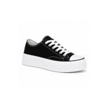 Erkek Sneaker Günlük Rahat Yürüyüş Ayakkabısı Yüksek Taban Uzun Süreli Rahatlık Casual Spor Stil Ergonomik Konfor Siyah Keten Dokulu BESKAR KB CX 3