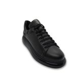 Erkek Sneaker Ortapedik Rugan Taban Deri Erkek Ayakkabı Sıyah Tarz295sol (Siyah, EU Ayakkabı Beden Sistemi, Yetişkin, Sayısal, Orta, 39)