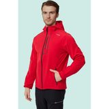 Erkek Softshell Mont Su Gecirmez Campanula Rüzgar Geçirmez Nefes Alabilir Outdoor Günlük Kullanıma - Kırmızı