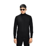 Erkek Spor Balıkçı Yaka Kazak R22507 BGL-ST03177 SİYAH L