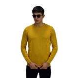 Erkek Spor Düz Sıfır Yaka Kazak R22920 BGL-ST03182 HARDAL M