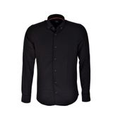 Erkek Spor Gofre Uzun Kol Gömlek BGL-ST03533 SİYAH L
