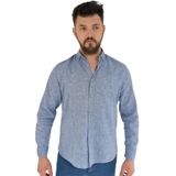 Erkek Spor Gömlek Silim Fit 9843 BGL-ST02726 İNDİGO L