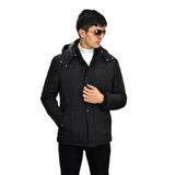 Erkek Spor Kapüşonlu Mont M3104 BGL-ST03237 SİYAH XL