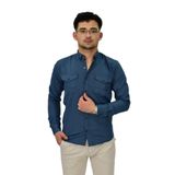 Erkek Spor Likralı Gömlek BGL-ST04343 PETROL S