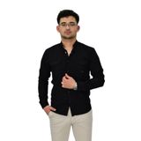Erkek Spor Likralı Gömlek BGL-ST04343 SİYAH XL