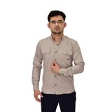 Erkek Spor Likralı Gömlek BGL-ST04343 TAŞ 2XL
