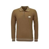 Erkek Spor Mevsimlik Polo Yaka Sweatshirt BGL-ST03932 VİZON XL