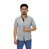 Erkek Spor Silim Fit Kısa Kol Gömlek BGL-ST04480 GRİ M