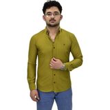 Erkek Spor Silim Fit Uzun Kol Gömlek BGL-ST04482 - Yeşil