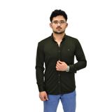 Erkek Spor Silim Fit Uzun Kol Gömlek BGL-ST04484 HAKİ M