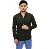 Erkek Spor Silim Fit Uzun Kol Gömlek BGL-ST04484 HAKİ XL