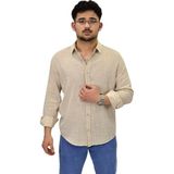 Erkek Spor Silim Fit Uzun Kol Gömlek G5005 BGL-ST04494 - Bej