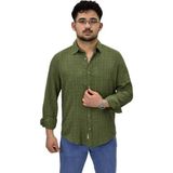 Erkek Spor Silim Fit Uzun Kol Gömlek G5005 BGL-ST04494 HAKİ 2XL