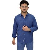 Erkek Spor Silim Fit Uzun Kol Gömlek G5005 BGL-ST04494 MAVİ XL
