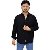 Erkek Spor Silim Fit Uzun Kol Gömlek G5005 BGL-ST04494 - Siyah