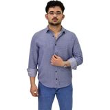 Erkek Spor Silim Fit Uzun Kol Gömlek G5011 BGL-ST04495 - Mavi