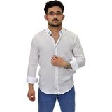 Erkek Spor Silim Fit Uzun Kol Gömlek G5033 BGL-ST04492 - Beyaz