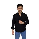 Erkek Spor Silim Fit Uzun Kol Gömlek G5033 BGL-ST04492 SİYAH 2XL