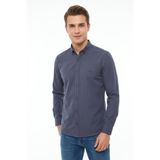 Erkek Spor Slim Fit Uzun Kol Likralı Gömlek BGL-ST05465