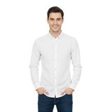 Erkek Spor Slim Fit Uzun Kol Petek Dokulu Gömlek BGL-ST04823