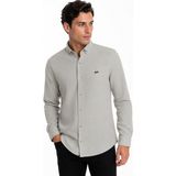 Erkek Spor Slim Fitt Uzun Kol Gömlek BGL-ST05438 - Açık Gri - 2XL