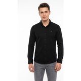 Erkek Spor Slim Fitt Uzun Kol Gömlek BGL-ST05439 - Siyah - 2XL