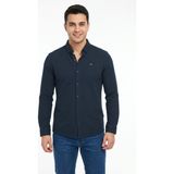 Erkek Spor Slim Fitt Uzun Kol Gömlek BGL-ST05440 - Lacivert