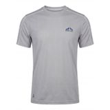Erkek Spor Tişört Hızlı Kuruyan Esnek Regular Fit Trim Detaylı Activewear (GRİ, L)