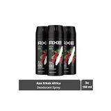 Erkek Sprey Deodorant Africa 48 Saat Etkileyici Koku 150 ml X3 Adet