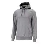 Erkek Standart Fit Kapüşonlu Baskılı Cepli Gri Sweatshirt
