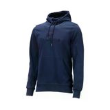 Erkek Standart Fit Kapüşonlu Baskılı Cepli Lacivert Sweatshirt