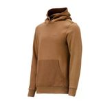 Erkek Standart Fit Kapüşonlu Cepli Kahverengi Sweatshirt