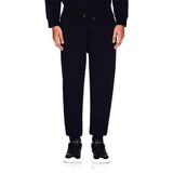 Erkek Streç Pamuklu Logolu Regular Fit Jogger Normal Bel Siyah Pantolon XM001886 AF10818-MC237