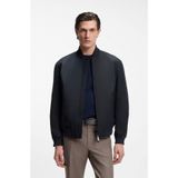 Erkek Su Geçirmez Kumaş Normal Kalıp Bomber Lacivert Ceket 50553642-404