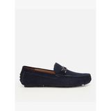 Erkek Süet Deri Lacivert Toka Detaylı Günlük Loafer 02AYH319360A680