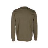 Erkek Sweatshirt Haki Monogram Desenli Logo Detaylı Relaxed Fit Crewneck NCS JEANS 1625 HAKİ 2XL