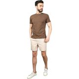 Erkek T-Shirt 24YCEEO04121 - Kahve - M