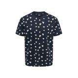 Erkek T-Shirt Sıfır Yaka Desenli 22028732