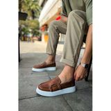 Erkek Taba Kemer Tokalı Loafer Ayakkabı - 417 - Cbt Mancini
