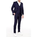 Erkek Takım Elbise Çift Yırtmaç Yelekli Silim Fit BGL-ST01244