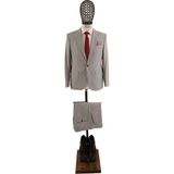 Erkek Takım Elbise Slim Fit - Açık Gri - 52