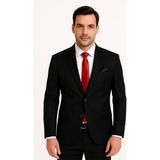 Erkek Takım Elbise Slim Fit - Siyah - 54