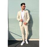 Erkek Takım Elbise Slimfit 2832 - Bej - 50
