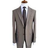 Erkek Takım Elbise, Vizon Rengi, İki Düğmeli, Slim Fit, 50 Beden