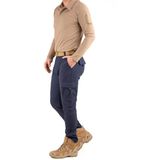 Erkek Taktik Outdoor Kargo Pantolon | Suya Dayanıklı, Esnek, Çok Cepli Lacivert - M