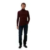 Erkek Tam Balıkçı Boğazlı Triko Bordo Slim Fit Pamuklu Sık Örme Kazak NCS JEANS 3003 BORDO M