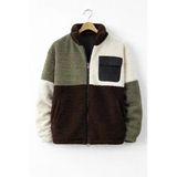 Erkek Tam Oversize Geniş Kalıp Peluş Mont Edw446